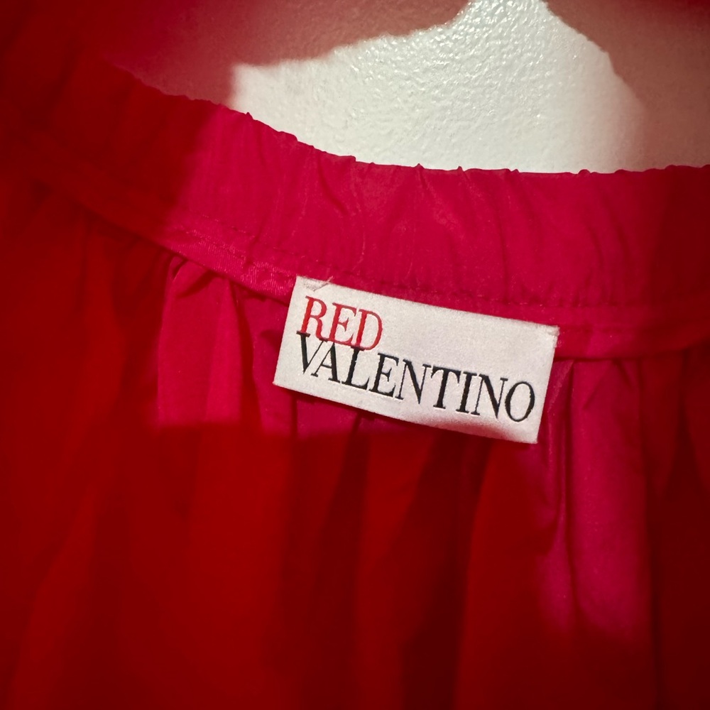 RED Valentino Ruffle-Sleeved Backless Mini Taffeta Dress Size EU 40 - US 4-6 - Picture 10 of 16